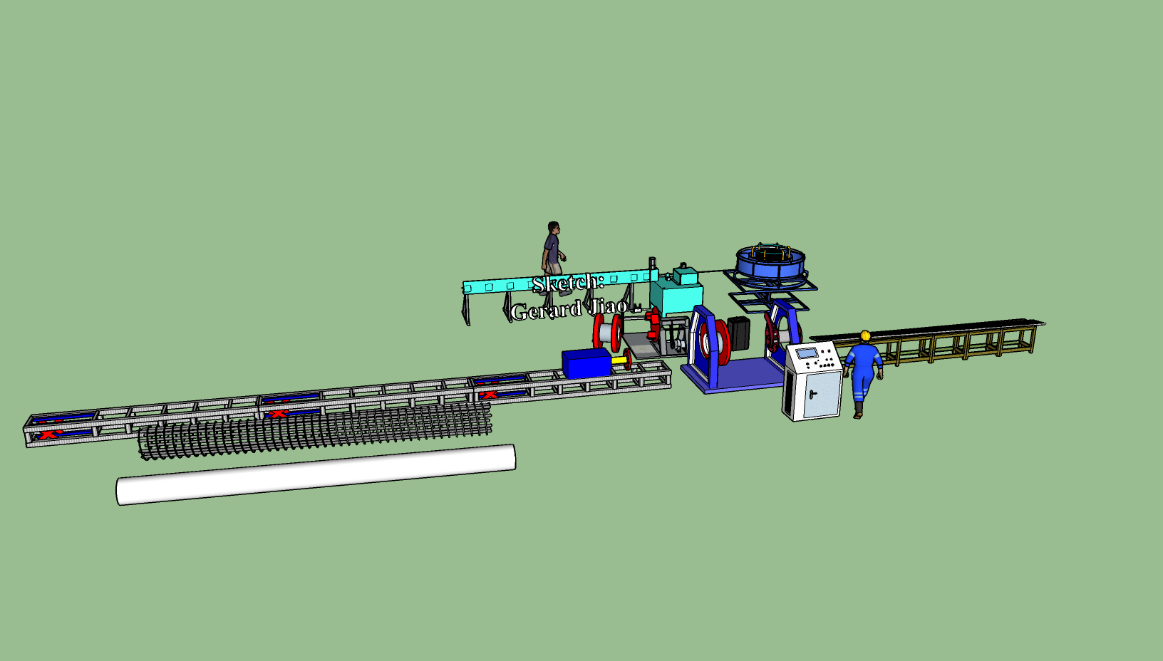 Machine &agrave; souder les cages A