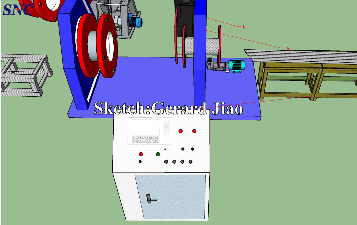 Méthode de dépannage pour l'armoire de commande électrique d'une machine à souder à cage