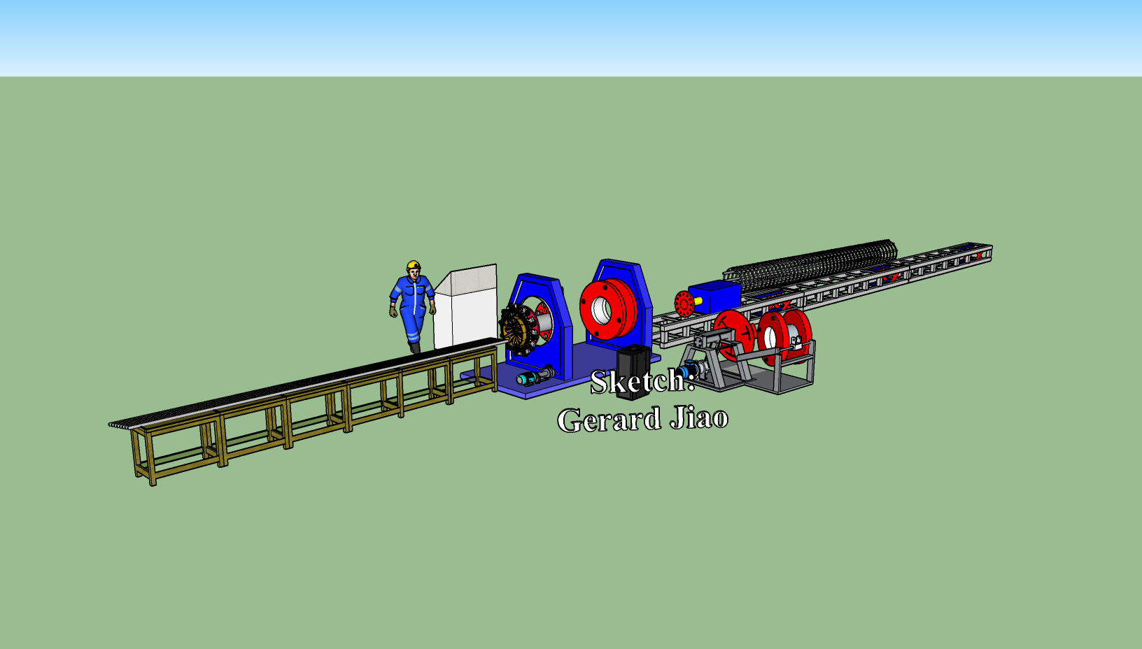 Machine &agrave; souder &agrave; cage conique